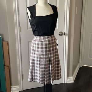 Bianca Nygard pleated wrap skirt with tie details size 12